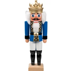 HODREWA Nutcrackers|Nutcracker "King" Blue, 10.6 Inch