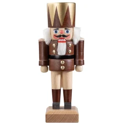 HODREWA Nutcrackers|Nutcracker "King", Brown, 8.1 Inch