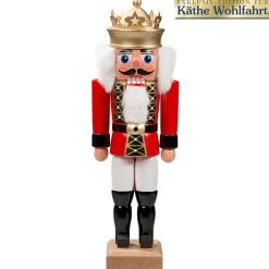 HODREWA Nutcrackers|Nutcracker "King" Red, 10.6 Inch