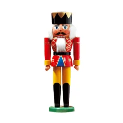 HODREWA Nutcrackers|Nutcracker "King" Red, 9.9 Inch