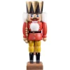 HODREWA Nutcrackers|Nutcracker "King", Red, 11.8 Inch