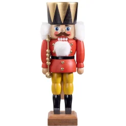 HODREWA Nutcrackers|Nutcracker "King", Red, 11.8 Inch