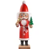 HODREWA Nutcrackers|Nutcracker "Santa Claus", Red/White, 14.6 Inch