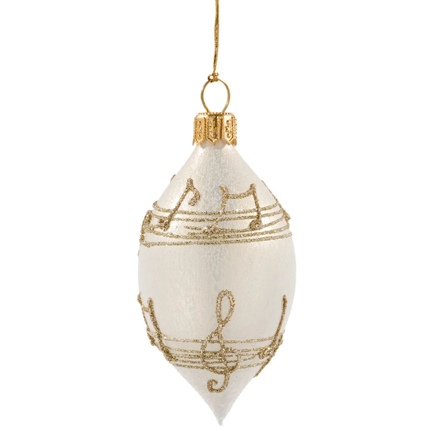 * Tree Baubles And Set Offers|Olive Creme Colored With Musical Notes