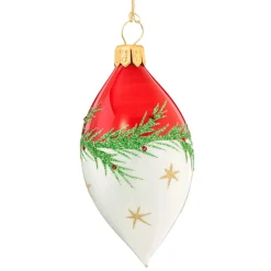 * Tree Baubles And Set Offers|Olive Red-White With Twig And Stars
