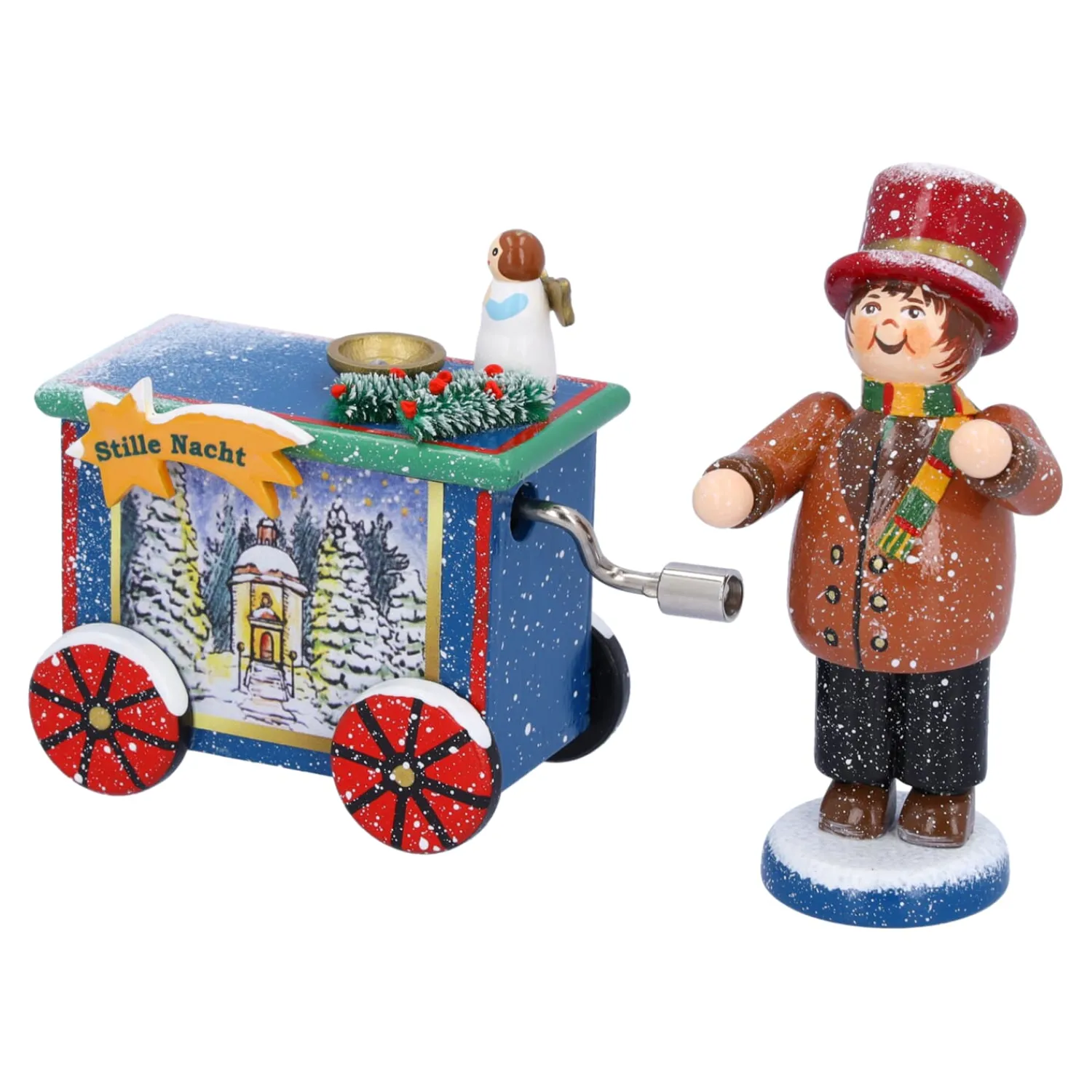 * Kathe's Original Figurines|Organ Grinder With Music Box, Special Edition "Silent Night"
