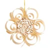 * Wood Tree Decorations|Ornament With Ice Crystal