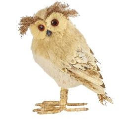 * Decorative Figurines|Owl Made Of Straw 25Cm
