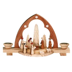 Müller Kleinkunst Schwibbogen|Pointed Schwibbogen "Christ Child's Birth"