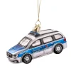 Poesie in Glas Glass Tree Decorations|Police Car
