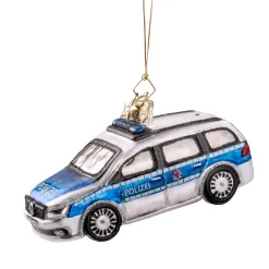 Poesie in Glas Glass Tree Decorations|Police Car