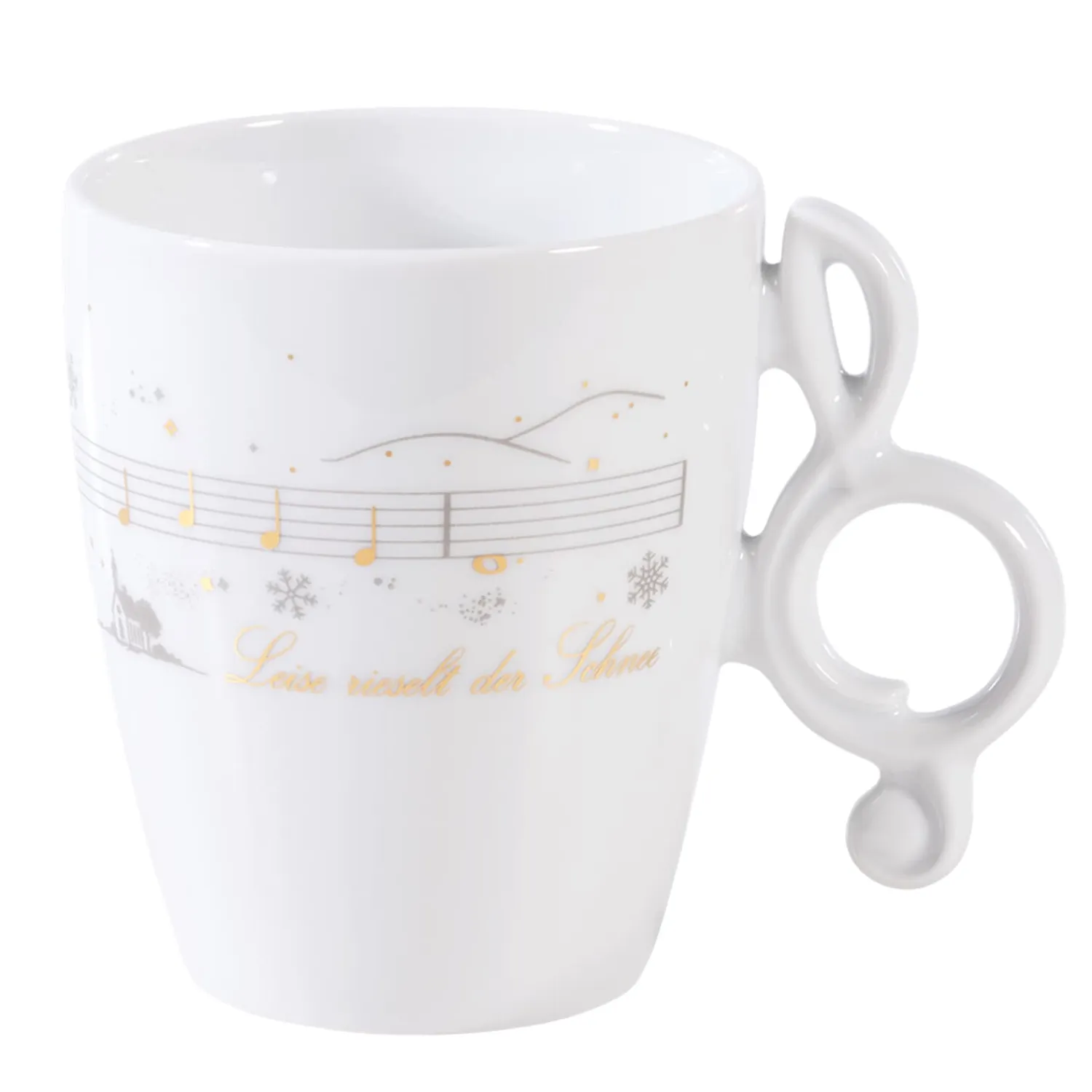 Meissen Porzellan Table Decorations|Porcelain Cup "The Snow Falls Softly"
