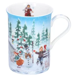 * Table Decorations|Porcelain Mug "Ice Skating"
