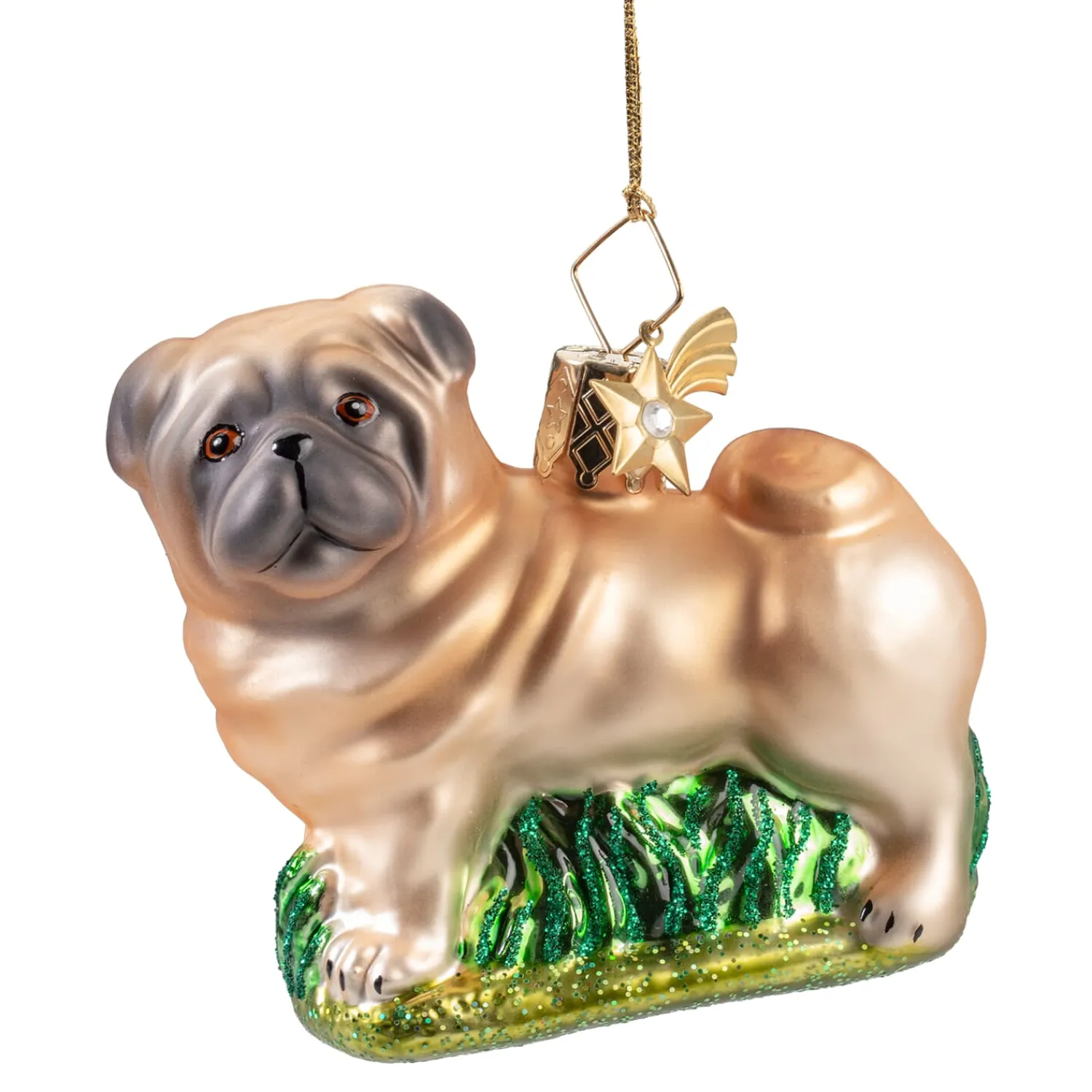Poesie in Glas Glass Tree Decorations|Pug