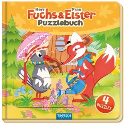 Trötsch Verlag Toys|Puzzle Book "Mr. Fox And Mrs. Magpie"