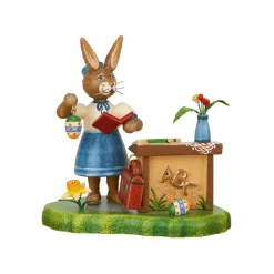 Hubrig Volkskunst Hubrig Miniatures|Rabbit School Female Teacher