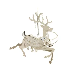* Brass Tree Decorations|Reindeer, Silver-Plated