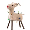 * Felt Tree Decorations|Reindeer With Fairy Lights