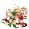 Poesie in Glas Glass Tree Decorations|Rocking Horse (Blue)