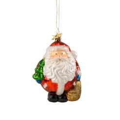 Poesie in Glas Glass Tree Decorations|Santa