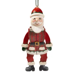 * Wood Tree Decorations|Santa