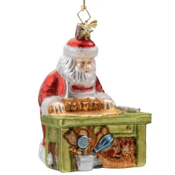 Poesie in Glas Glass Tree Decorations|Santa As Bakerman