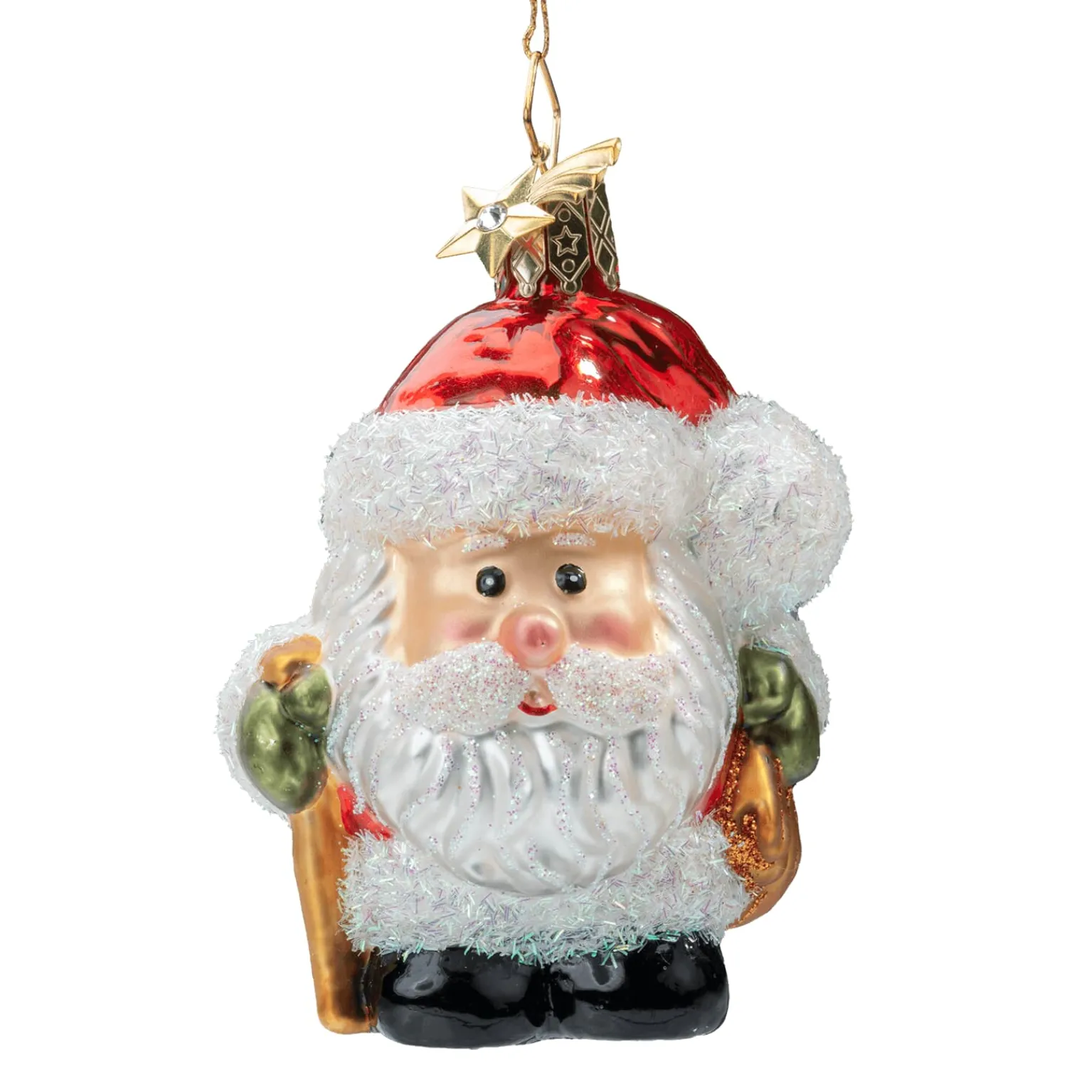 Poesie in Glas Glass Tree Decorations|Santa Claus