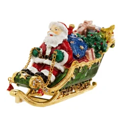 * Home Decorations|Santa Claus With Sleigh, Trinket Box