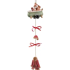 * Resin Tree Decorations|Santa In Bathtub