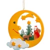 * Wood Tree Decorations|Santa In The Moonlight