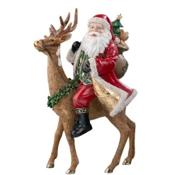 * Decorative Figurines|Santa On Reindeer