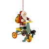 * Wood Tree Decorations|Santa On Tricycle