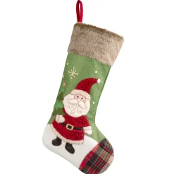 * Hanging Decorations|Santa Stocking, Green