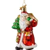 Poesie in Glas Glass Tree Decorations|Santa With Tree