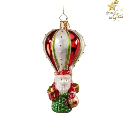 Poesie in Glas Glass Tree Decorations|Santa's Balloon Ride