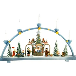 * Kathe's Original Figurines|Schwibbogen "Christmas Market", 115V