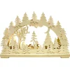 RATAGS Holzdesign Schwibbogen|Schwibbogen "Deer In The Dusk", 230V With Usb A Plug