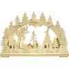 RATAGS Holzdesign Schwibbogen|Schwibbogen "Deer In The Dusk", 115V With Usb A Plug