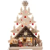 RATAGS Holzdesign Schwibbogen|Schwibbogen "Fir Tree With Gift Store", 115V With Usb A Port