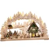 RATAGS Holzdesign Schwibbogen|Schwibbogen "Half-Timbered Village" 230V With Usb A Port
