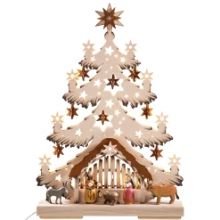 * Schwibbogen|Schwibbogen "Holy Family", 230V With Usb A Port