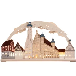 RATAGS Holzdesign Rothenburg Souvenirs|Schwibbogen "Rothenburg Ob Der Tauber" 230V