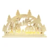 RATAGS Holzdesign Schwibbogen|Schwibbogen "Small Forest House", 230V With Usb A Port