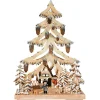 RATAGS Holzdesign Schwibbogen|Schwibbogen "Winter Forest Scene", 115V With Usb A Port