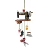 * Wood Tree Decorations|Sewing Machine