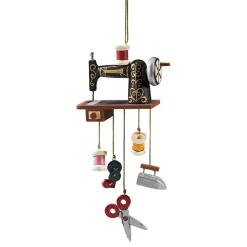 * Wood Tree Decorations|Sewing Machine