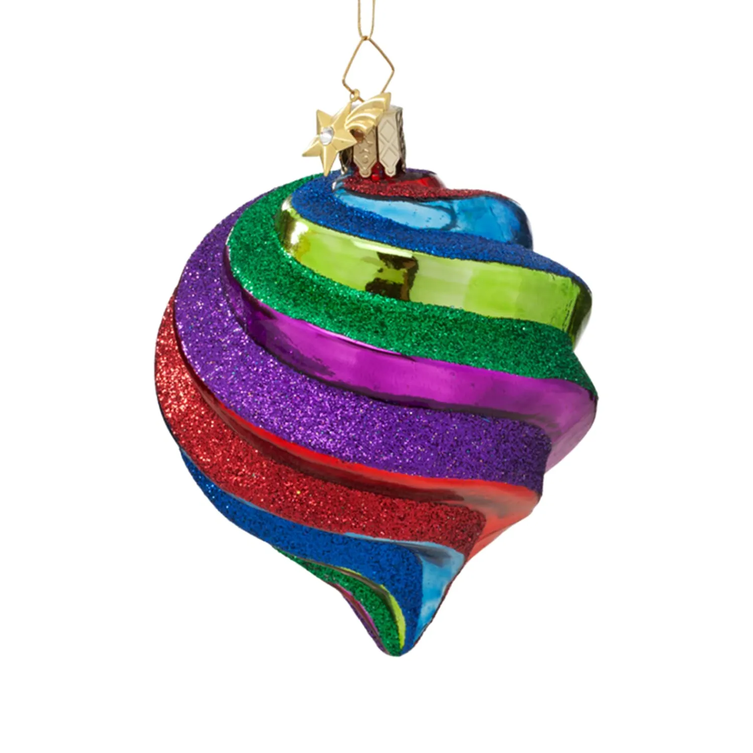 Poesie in Glas Tree Baubles And Set Offers|Shell Colored With Glitter