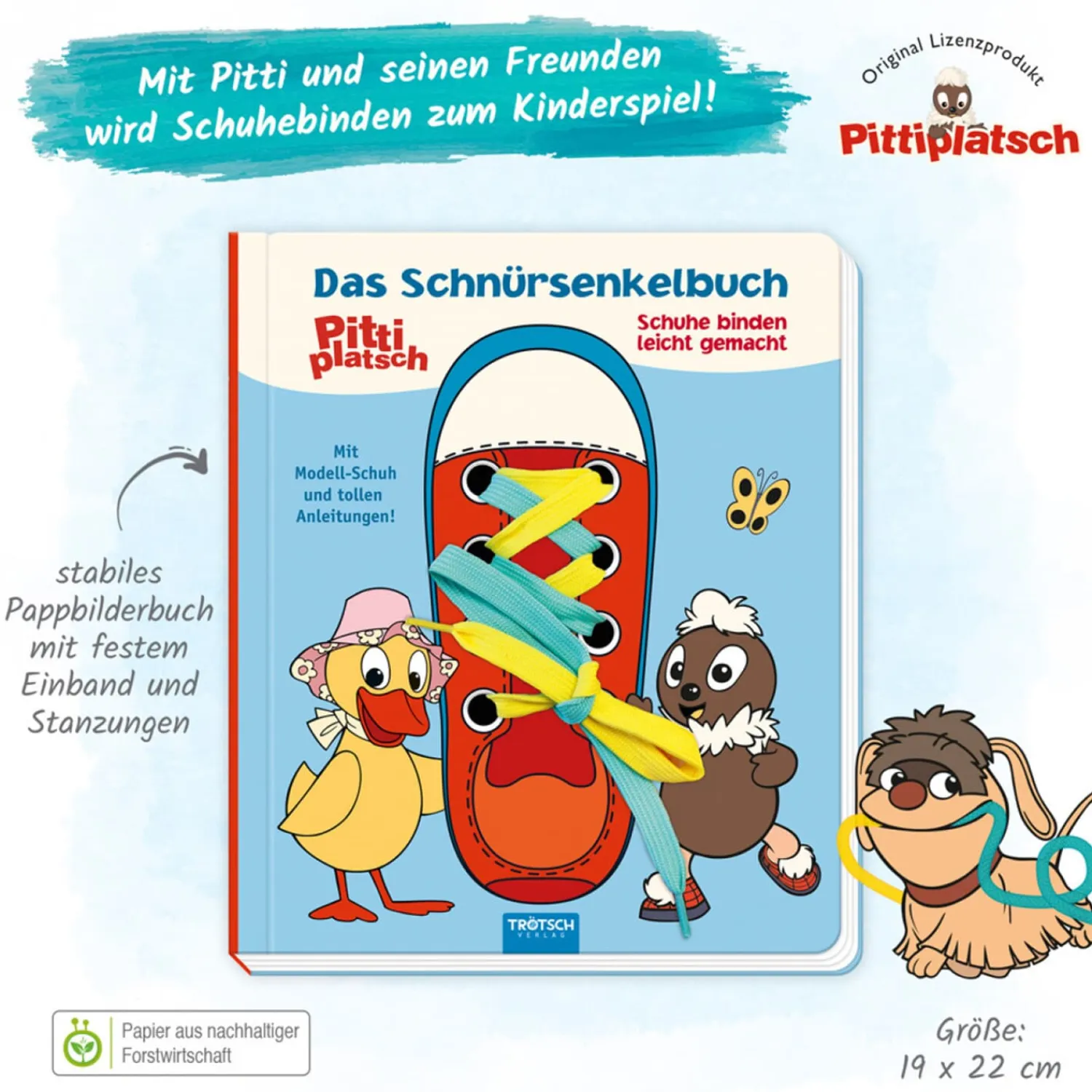Trötsch Verlag Sandmannchen And His Friends|Shoelace Book Pittiplatsch