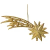 * Plastic Tree Decorations|Shooting Star With Gold Glitter
