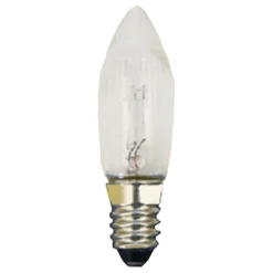 * Spare Parts & Accessories|Short Screw Thread Bulb, 55V/3W/E10, Height 1.5" (40Mm)